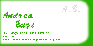 andrea buzi business card